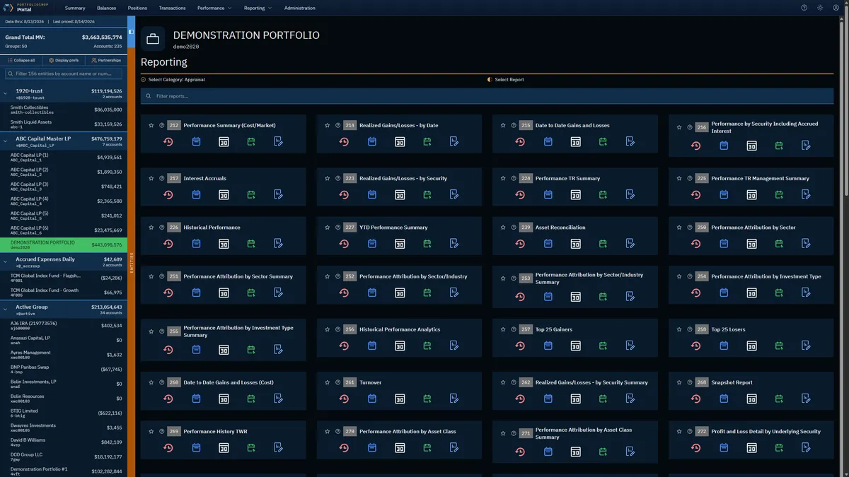 PortfolioShop dashboard preview panel